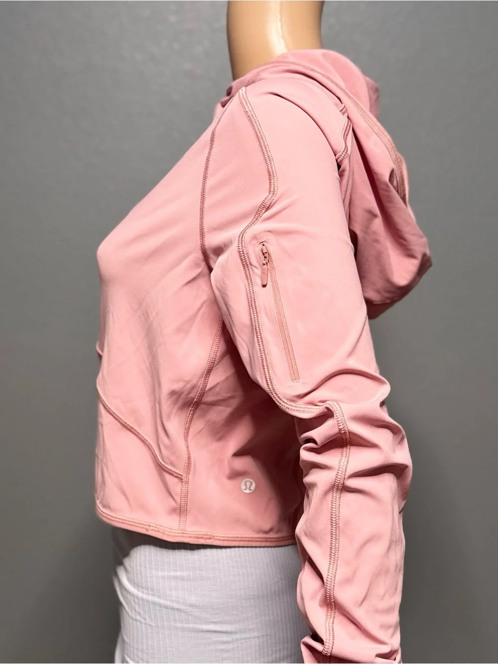 Lululemon Break a Trail 1/2 Zip Athletic Hoodie Long Sleeve Size 8 in Pink